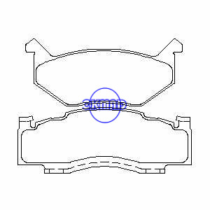 CHRYSLER Cordoba Imperial LeBaron Newport DODGE Charger Coronet Dart Diplomat PLYMOUTH Duster Satellite Valiant Volare Pastilhas de freio FMSI:7017-D84 7017A-D84 OEM:4049677 TRW:GDB4035, F84